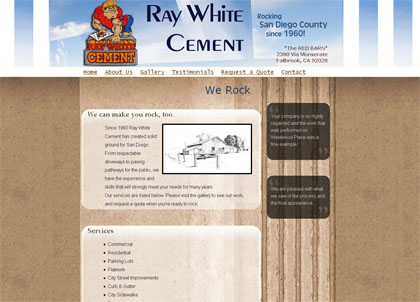 Ray White Cement website